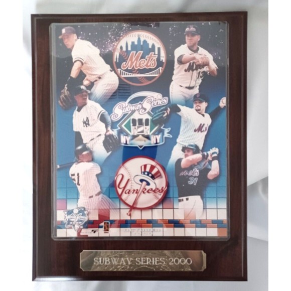 MLB Other - MLB 2000 SUBWAY SERIES New York Mets VS New York Yankees Plaque 13x11